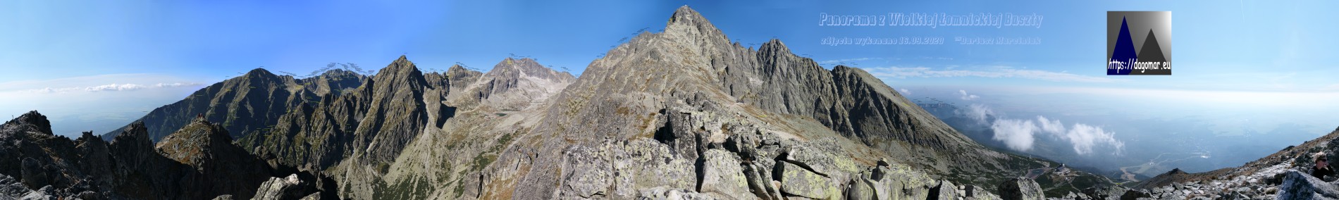 panorama z Wielkiej Łomnickiej Baszty